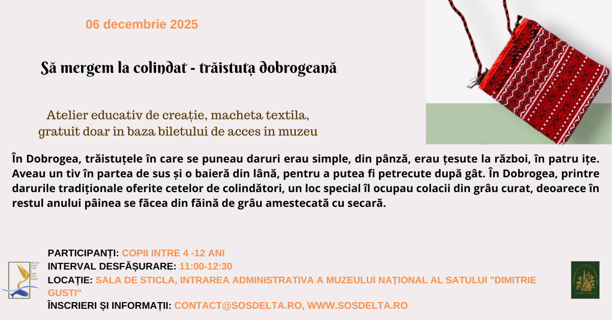 Sa mergem la colindat – traistuta dobrogeana