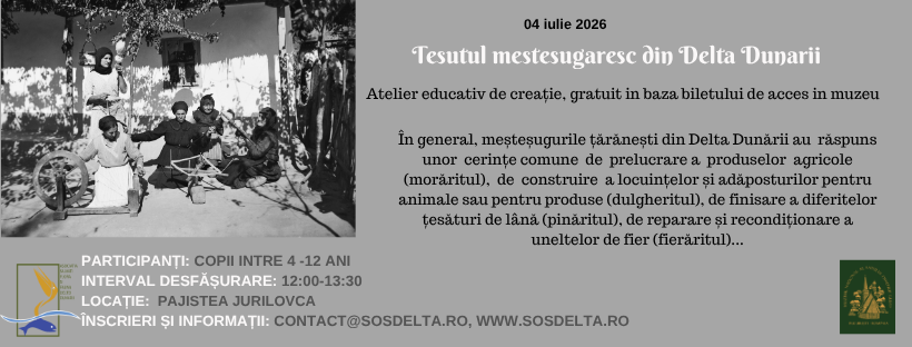 Afiș — Țesutul meșteșugăresc din Delta Dunării