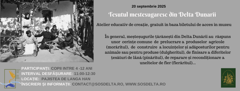 Prelucrarea firelor vegetale - mestesug din Delta Dunarii